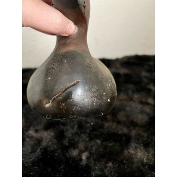 Vintage Tom Taber Wood Duck Decoy Wooden Carved Painted Signed - Picture 10 of 12